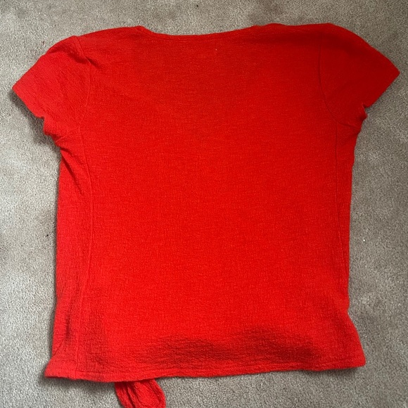 Madewell Texture & Thread Wrap-Tie Top - Picture 3 of 3